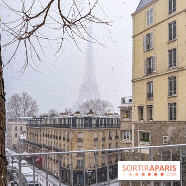 La Neige à Paris - tour Eiffel