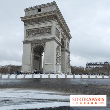 La Neige à Paris - Arc de Triomphe
