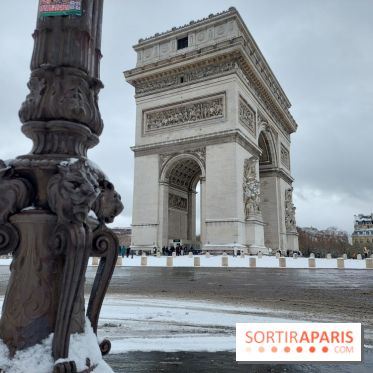 La Neige à Paris - Arc de Triomphe