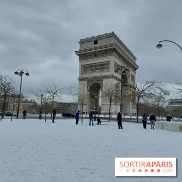La Neige à Paris - Arc de Triomphe