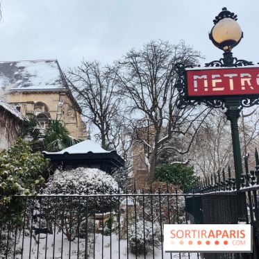 La Neige à Paris - métro