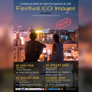 Ciné gratuit en plein air dans le 18ème : le festival 1001 images fête ses 10 ans 