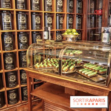 Thé glacé et éclair Tokyo Mojito chez Mariage Frères, les photos