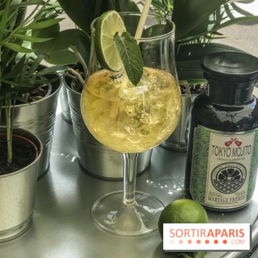 Thé glacé et éclair Tokyo Mojito chez Mariage Frères, les photos