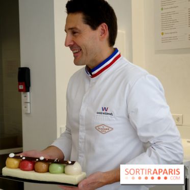 Bûche de Noël 2018 par David Wesmaël pour La Glacerie de Paris