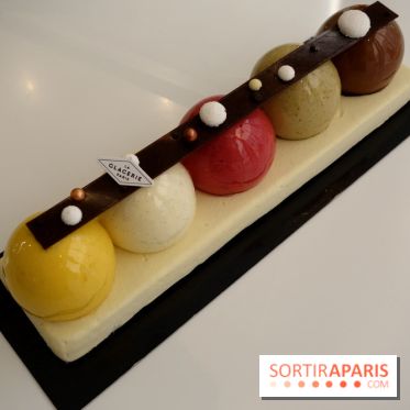 Bûche de Noël 2018 par David Wesmaël pour La Glacerie de Paris