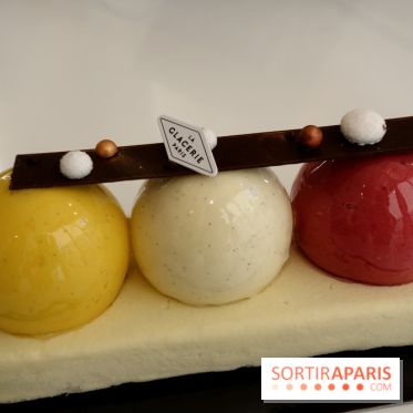 Bûche de Noël 2018 par David Wesmaël pour La Glacerie de Paris