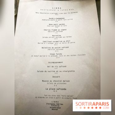 Libra, le restaurant-bar tapas aux saveurs iraniennes -  les photos