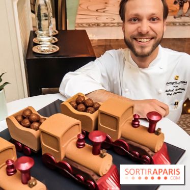La Bûche Shangri-là Express de Michaël Bartocetti pour Noël 2018