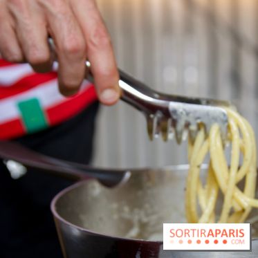 Cucina, Ducasse à la Maison de la Mutualité :  bucatini poivres et fromages