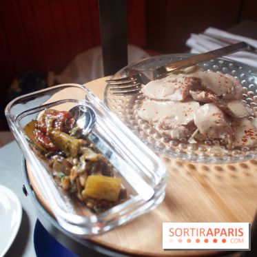Cucina, Ducasse à la Maison de la Mutualité : caponata et vittelo tonnato