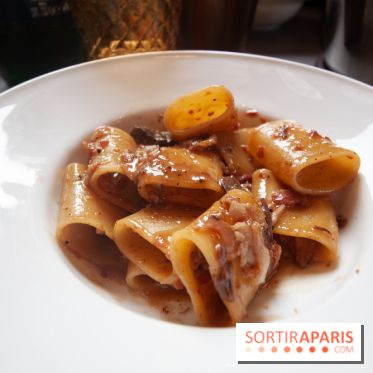 Cucina, Ducasse à la Maison de la Mutualité : paccheri à la joue de bœuf