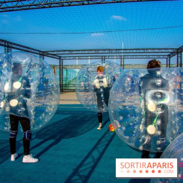 Animation de Bubble Foot sur la Tour Montparnasse