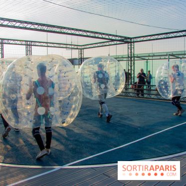 Animation de Bubble Foot sur la Tour Montparnasse