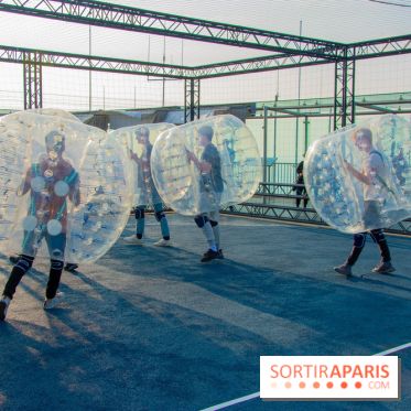 Animation de Bubble Foot sur la Tour Montparnasse