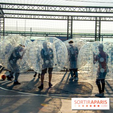 Animation de Bubble Foot sur la Tour Montparnasse