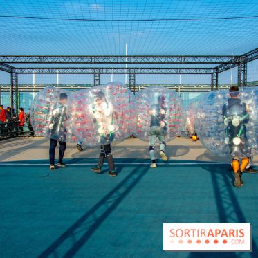 Animation de Bubble Foot sur la Tour Montparnasse