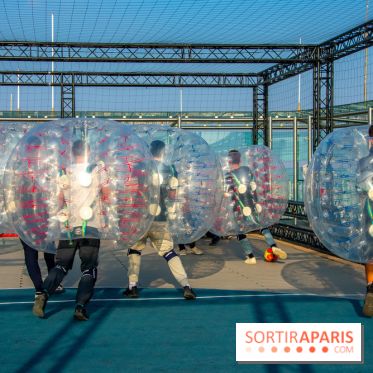 Animation de Bubble Foot sur la Tour Montparnasse