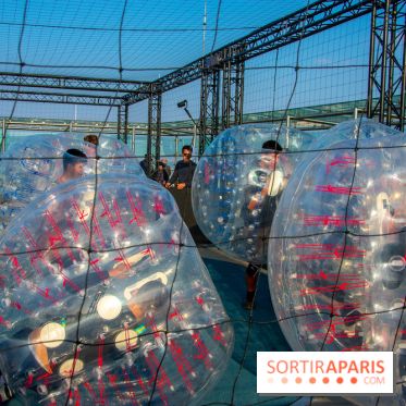 Animation de Bubble Foot sur la Tour Montparnasse