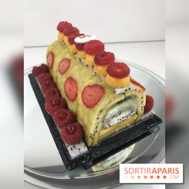 Bûche de Noël 100% fruits de la Ferme de Longchamp