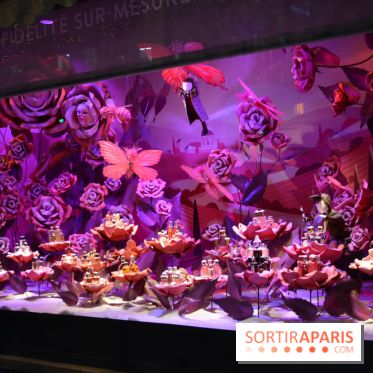 L'inauguration des vitrines de Noël 2018 du Printemps par Laëtitia Casta