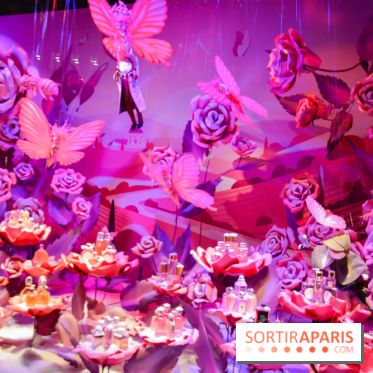 L'inauguration des vitrines de Noël 2018 du Printemps par Laëtitia Casta