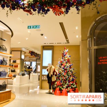 L'inauguration des vitrines de Noël 2018 du Printemps par Laëtitia Casta