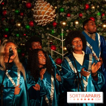 Illuminations de Noël 2018 au Forum des Halles avec Bérangère Krief