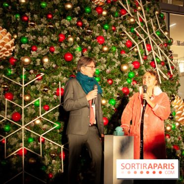 Illuminations de Noël 2018 au Forum des Halles avec Bérangère Krief