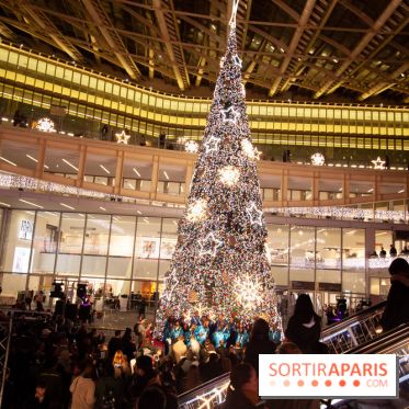 Illuminations de Noël 2018 au Forum des Halles avec Bérangère Krief