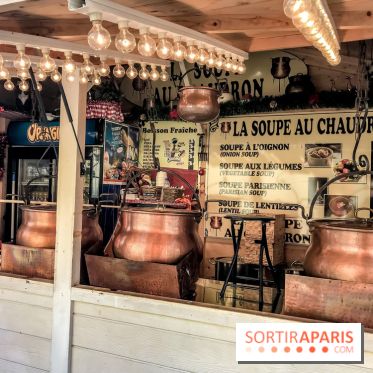 Le Marché de Noël des Tuileries à Paris, soupe