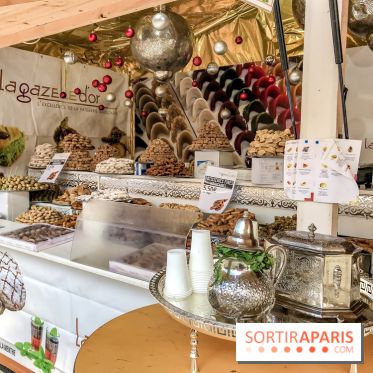 Le Marché de Noël des Tuileries à Paris, thé vert à la menthe