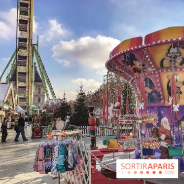 Le Marché de Noël des Tuileries à Paris, manèges