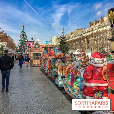 Le Marché de Noël des Tuileries à Paris, manèges