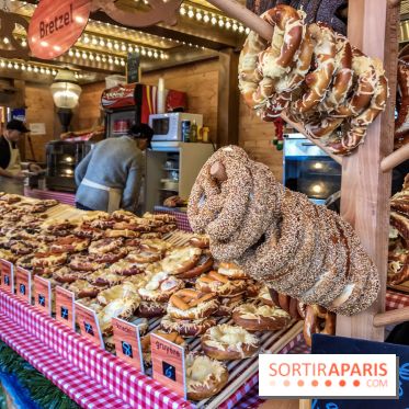 Le Marché de Noël des Tuileries à Paris, bretzel