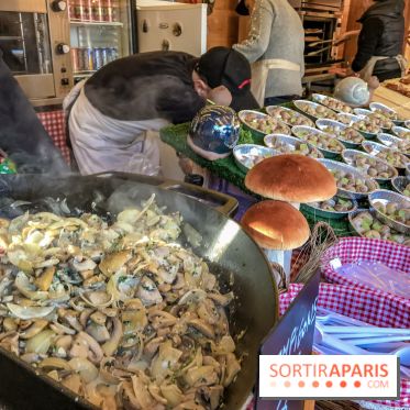 Le Marché de Noël des Tuileries à Paris, escargots