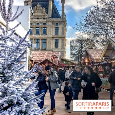 Le Marché de Noël des Tuileries à Paris, allées
