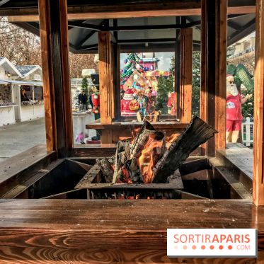Le Marché de Noël des Tuileries à Paris, feu