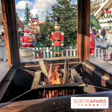 Le Marché de Noël des Tuileries à Paris, feu