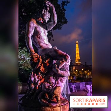 visuel Paris visuel  - palais galliera tour eiffel nuit