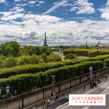 visuel Paris visuel  -  Rue de Rivoli - jardin des Tuileries 