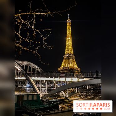 Visuel Paris Tour Eiffel pont nuit