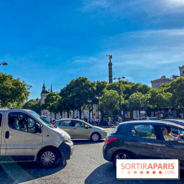Visuel Paris voitures voitures circulation