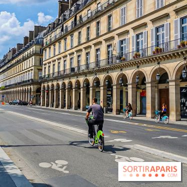 Visuel Paris rue de rivoli vélo