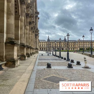 Visuel Paris vide confinement Louvre