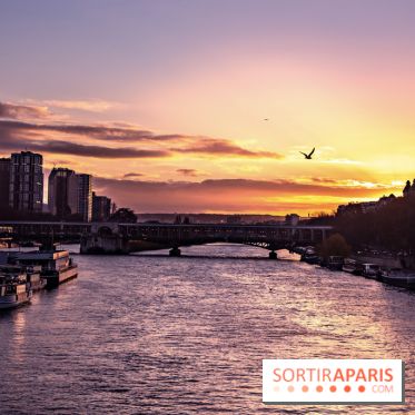 Visuel Paris - coucher de soleil - Seine
