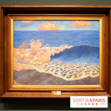 Marine bleue, effet de vagues, Georges Lacombe, vers 1883 - exposition Le Talisman de Sérusier au Musée d'Orsay