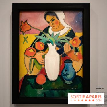 Joueuse de Luth, August Macke, 1910 - L'aventure du Cavalier Bleu au Musée de l'Orangerie