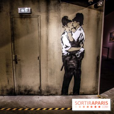 The World of Banksy : expérience immersive à l'Espace Lafayette-Drouot, les photos - Kissing Coppers