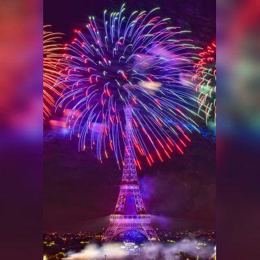 Photos du feu d'artifice de Paris 2019